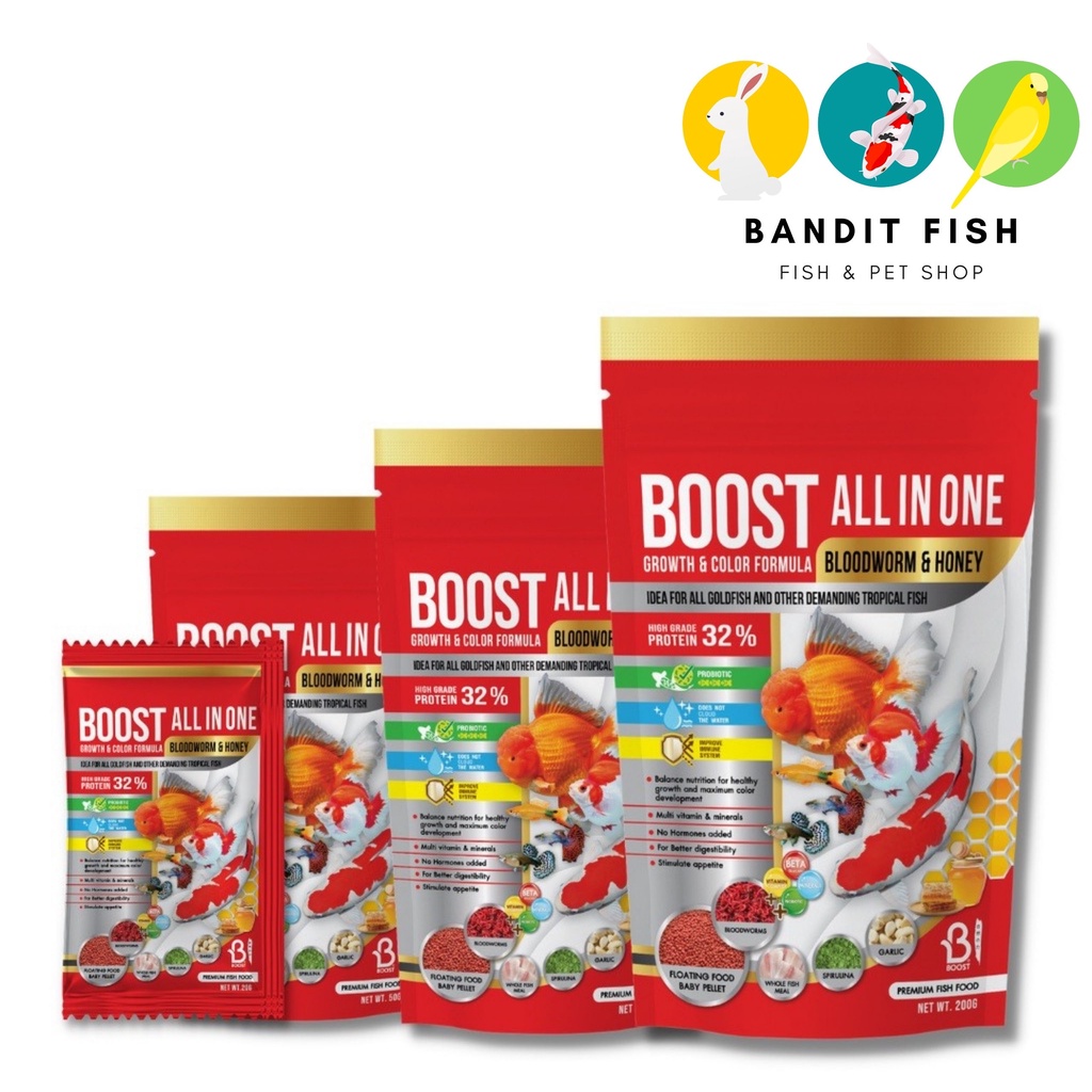 BOOST All In One Bloodworm&Honey - บูทส์ อาหารปลาสวยงาม