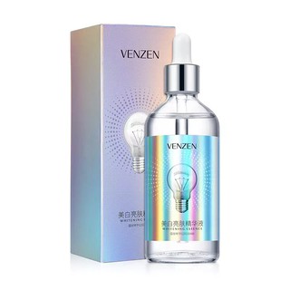 เซรั่มไวท์เทนนิ่ง  Venzen Whitening Essence หน้าขาวสว่างใส ด้วยเซรั่มอาร์บูติน ขวดใหญ่ 100 ml.