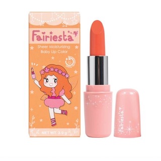 Fairiesta ลิปสติกสำหรับเด็ก เบอร์ 06 : สีส้มนม Sheer Moisturizing Baby Lip Color 06 : Creamy Orange (3.9 g)