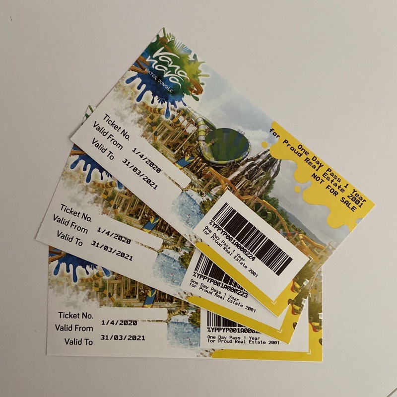 [บัตรจริง] บัตรเข้าสวนน้ำ Vana Nava