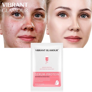 มาสก์หน้าลดริ้วรอย และรอยแดงจากสิว Vibrant Glamour Serum-Protein Dehydrated Mask Pack