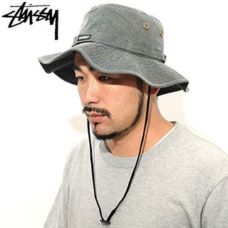 หมวกเดินป่า Stussy Washed Ripstop Boonie Bucket Hat  ของแท้ พร้อมส่งจากไทย มาพร้อมป้าย Tag หมวก Bucket