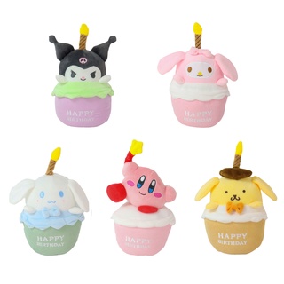 Sanrio ตุ๊กตาสุนัขน่ารัก Melody Cinnamon Kuromi Pudding Dog ของขวัญวันเกิด สําหรับตกแต่งเค้กวันเกิด