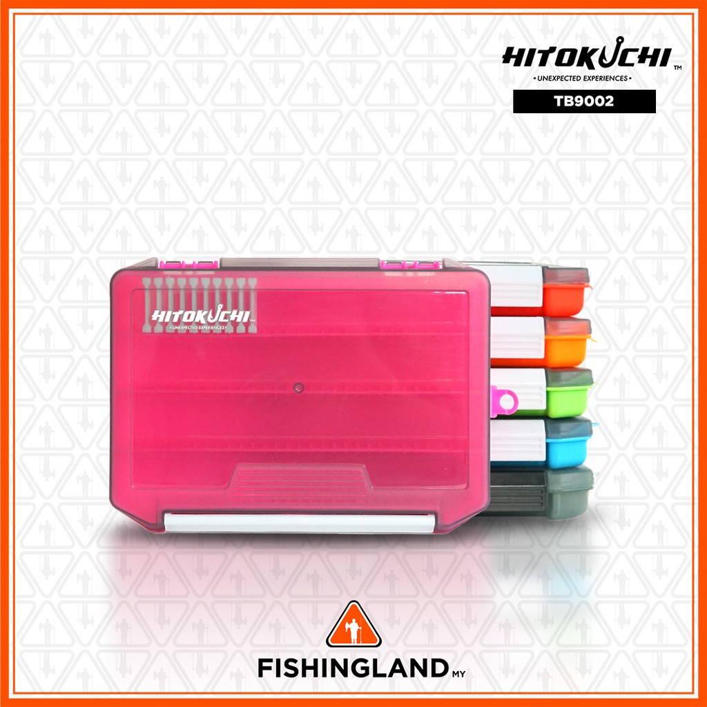 Hitokuchi Tackle Box TB9002 4 - 14 ช่อง Fishing Tackle กล่องกล่องตกปลา