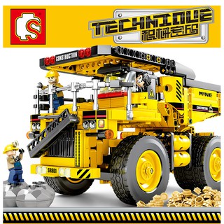 ProudNada Toys ของเล่นเด็กชุดตัวต่อเลโก้รถก่อสร้าง(กล่องใหญ่สุดคุ้ม) S SEMBO BLOCK TECHNIQUE 807+PCS 701801