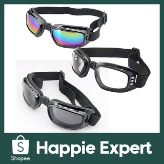 ⚡happie⚡แว่นกันลม แว่นตากันลม แว่นตาวัด Motorcycle Goggles สําหรับขี่รถจักรยานยนต์