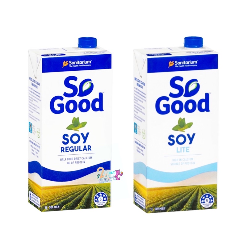 So Good Soy Milk 1000ml (2สูตร) นมถั่วเหลือง ขนาด 1ลิตร Shopee Thailand