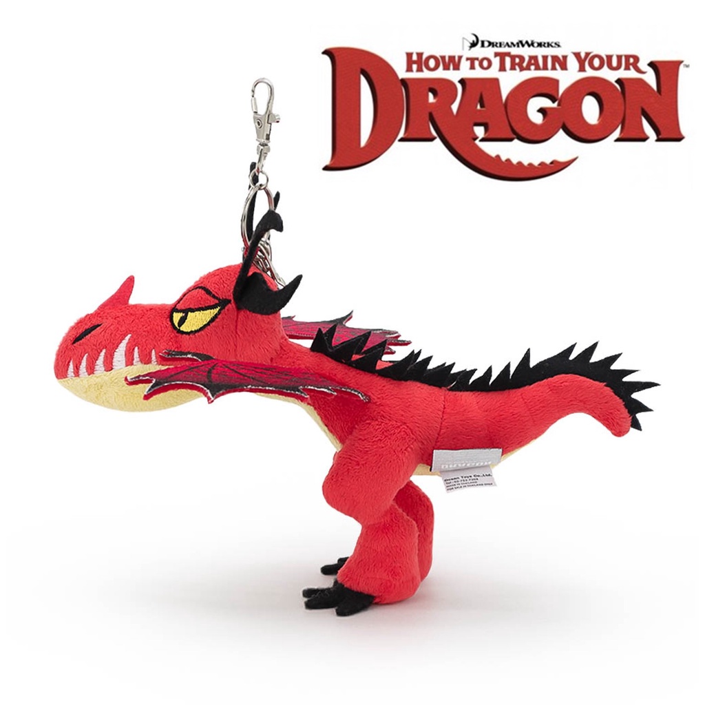ตุ๊กตาพวงกุญแจมังกรสีส้มสุดซ่าส์ HOOKFANG สินค้าลิขสิทธิ์แท้จาก DreamWorks How To Train Your Dragon