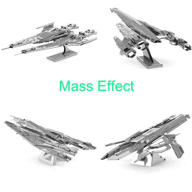 ปริศนาโลหะโมเดลตัวต่อโลหะ 3 D รูป Mass Effect Diy ของเล่นเสริมการเรียนรู้เด็ก