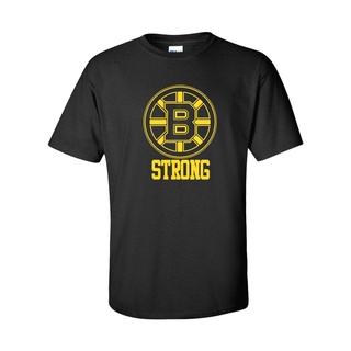 เสื้อผ้าผชเสื้อยืด พิมพ์ลาย Boston Strong Marathon Hockey Bruins B สําหรับผู้ชายS-5XL