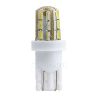 Jia หลอดไฟซีนอน LED 24-SMD T10 168 194 3014 สีขาว สําหรับติดป้ายทะเบียนรถยนต์