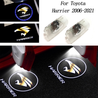 หลอดไฟโปรเจคเตอร์ LED รูปโลโก้ผี สําหรับ Toyota Harrier 2006-2020 2021 2022 XU60 XU80 2 ชิ้น