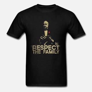 เสื้อยืด พิมพ์ลายภาพยนตร์ Godfather Respect The Family Don Vito Corleone สําหรับผู้ชาย