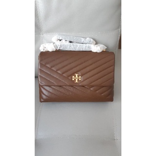 งาน Shop #Tory Burch #Kira Chevron Convertible Shoulder Bag สี Fudge