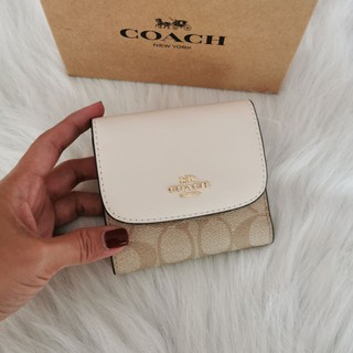 Coach Small Wallet In Signature Canvas (F87589)​ ของแท้💯