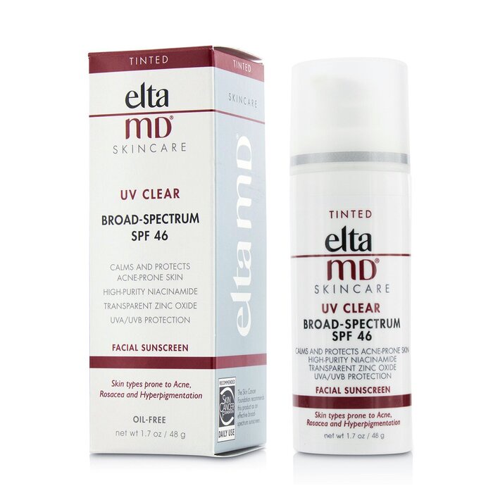 ELTAMD UV Clear Facial Sunscreen SPF 46 - For Skin Types Prone To Acne, Rosacea & Hyperpigmentation 