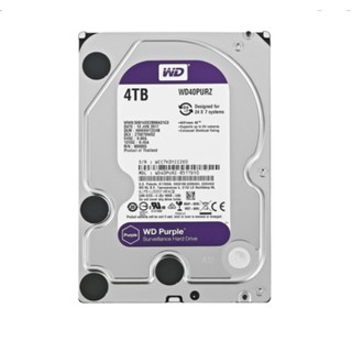 Harddisk 4TB WD Purple ฮาร์ดดิสก์สำหรับ CCTV รับประกัน 3 ปีเต็ม