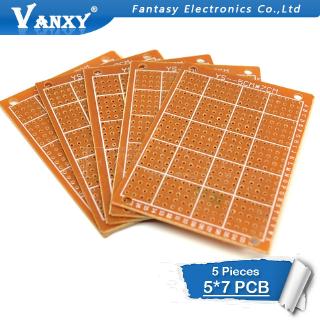 5 x 7 ซม. 5 x 7 ใหม่กล่องกระดาษทองแดง PCB Universal 5 x 7 ซม. 5 x 7 ซม. 5 ชิ้น