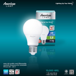 American lamp l หลอดไฟ LED ขั้ว E27 ไฟตกแต่งห้อง แต่งโคมไฟ รับประกัน 2 ปี