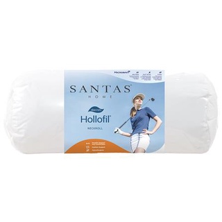 หมอนรองคอ SANTAS DACRON HOLLOFIL 7x16 นิ้ว สีขาว หมอนกอด