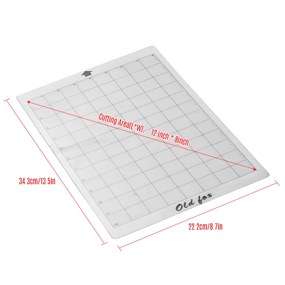 3Pcs Replacement Cutting Mat Adhesive Mat with Measuring Grid 8 By 12 ...