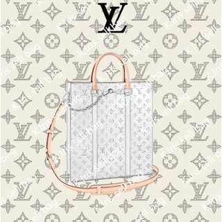 Louis Vuitton/ LV/ SAC PLAT กระเป๋าถือ ซิลเวอร์ สเปเชียล