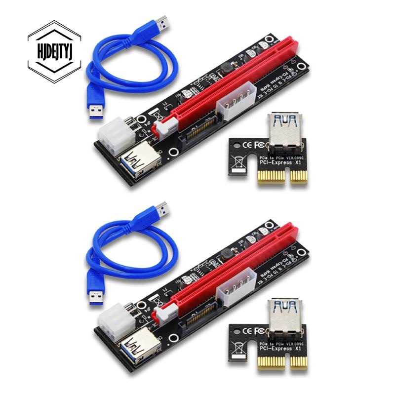 การ์ดไรเซอร์ VER103C 3 in 1 LED PCI-E 4Pin 6Pin Sata 15PIN PCI Express ...