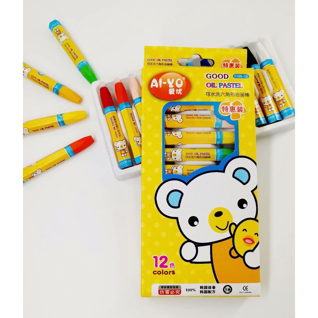 สีเทียน12-36 สี  สีเทียนเนื้อดี ชุดดินสอสีสำหรับเด็กชุดดินสอสี เครื่องเขียน - รูปที่ 5