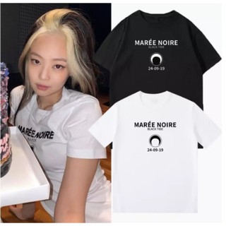 เสื้อยืดผ้าฝ้ายพิมพ์ลายแฟชั่น เสื้อยืดผ้าฝ้าย&lt;พร้อมส่ง&gt; (๋JENNIE BLACKPINK) #เสื้KPOP พิมพ์เสื้อยืดแขนสั้นสไตล์สตรีท