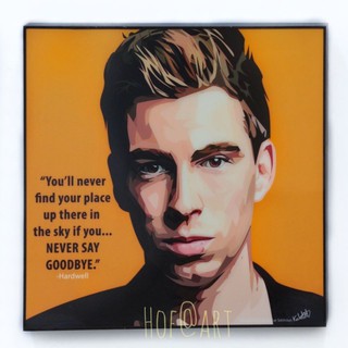 Hardwell ฮาร์ดเวล DJ producer ดีเจ EDM เพลง รูปภาพ​ติด​ผนัง​ pop art กรอบรูป Music ดนตรี ของขวัญ​ แต่งบ้าน ของสะสม