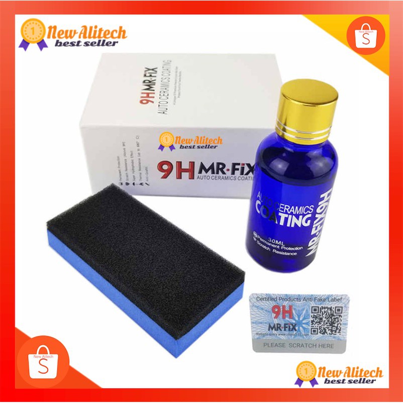 [CODได้] 9H 10H MR.FIX Ceramic Coating – น้ำยาเคลือบแก้ว – Headlight polish New Alitech