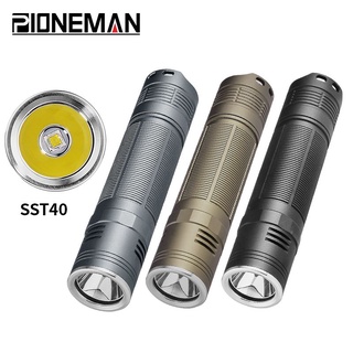 Pioneman K21x ไฟฉาย LED 21700 แบตเตอรี่ 6500K SST40 SFT40 SST70 XHP70.2 สําหรับตั้งแคมป์ เดินป่า กลางแจ้ง