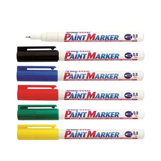 Artline EK-444 ปากกาเพ้นท์ Paint Marker อาร์ทไลน์ สีน้ำมัน หัวขนาด 0.8 มม. หัวเข็ม