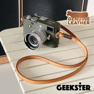 ราคาสายคล้องกล้อง หนัง แท้ GEEKSTER ( Camera Leather Strap / สายคล้อง สายคล้องคอ ห้อยกล้อง คล้องกล้อง สาย หนังแท้ )