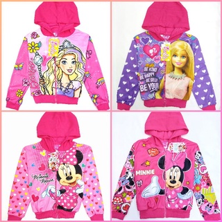 เสื้อแจ็คเก็ตเด็ก เสื้อกันหนาวเด็ก มินนี่เม้าส์ Minnie mouse, บาร์บี้ Barbie (ลิขสิทธิ์)