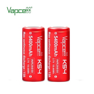 Vapcell K54 INR26650 5400mAh 3.7V ของแท้จากตัวแทนจำหน่าย