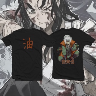 New Ins NARUTO- Jiraiya T-shirt Anime Casual Loose Tops Short Sleeve Fashion Unisex for men bh เสื้อยืด