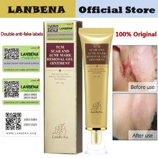 LANBENA Acne Scar Removal Cream Skin Repairครีมกำจัดรอยแผลเป็นจากสิว, ครีมซ่อมแซมผิวหน้าให้ความชุ่มชื้นไวท์เทนนิ่งครีม