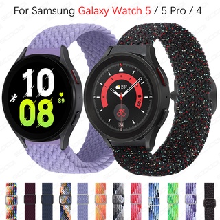 สายนาฬิกาข้อมือไนล่อนถัก ปรับได้ สําหรับ Samsung Galaxy Watch 5 5 Pro 4 6 40 มม. 44 มม. 45 มม. 6 Classic 43 มม. 47 มม.