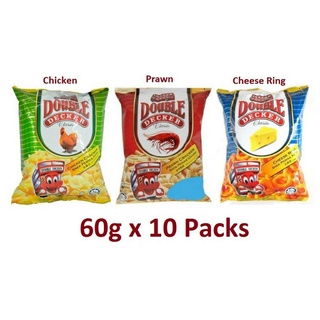 Double Decker Prawn / Cheese / Chicken 10 x60g /40g