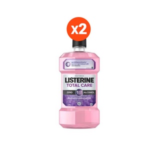 [แพ็คคู่] ลิสเตอรีน น้ำยาบ้วนปาก โทเทิลแคร์ซีโร่ 750 มล. x 2 Listerine mouthwash Total care zero 750 ml. x 2