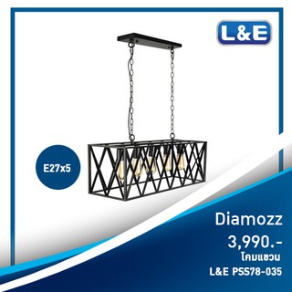 โคมไฟแขวน L&amp;E รุ่น Diamozz ใช้สำหรับตกแต่งบ้านให้สวยงาม