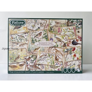 พร้อมส่ง-จิ๊กซอว์ ภาพ The Country Diary Poscards🍃แบรนด์ Falcon jigsaw puzzle 1000 ชิ้น