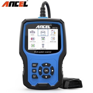 Ancel BM700 เครื่องสแกนเนอร์วินิจฉัยรถยนต์ Obd2 Odb2 2 สําหรับเครื่องยนต์ Abs Srs Sas Tcm 4Wd Hvac