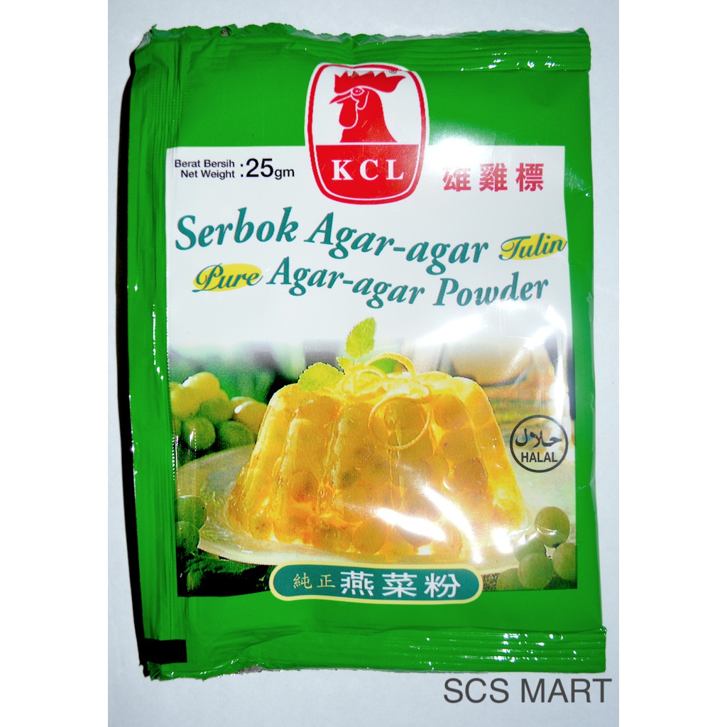 KCL Pure Agar-agar Powder 25gm 鸡黑金真菜粉 Serbuk Agar-agar Tulin