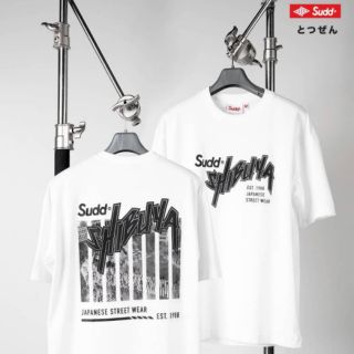 Sudd® เสื้อยืดโอเวอร์ไซส์ รุ่น Shibuya สีขาว