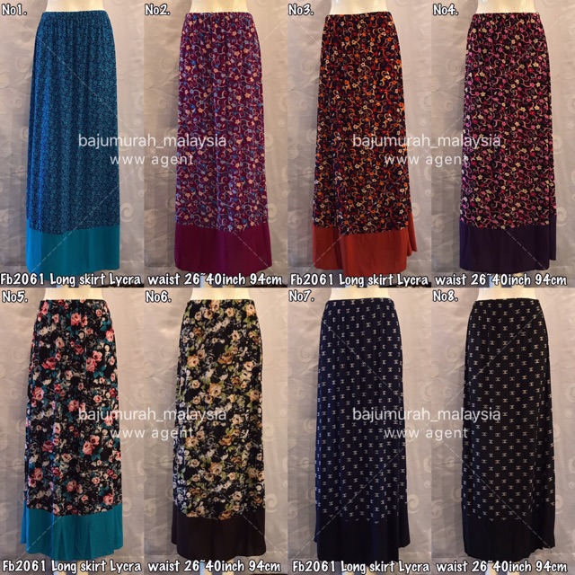 เสนอ Rm6 FB2061 กระโปรงคอรัก Lycra