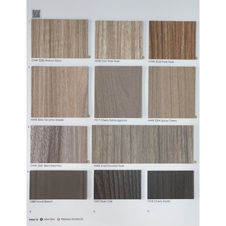 แผ่นลามิเนต Splendor ลายไม้ Wood Grain (Page 15) ขนาด 120 x 240 ซม. หนา 0.8 มม. *คลิ๊กดูตัวเลือกสี*