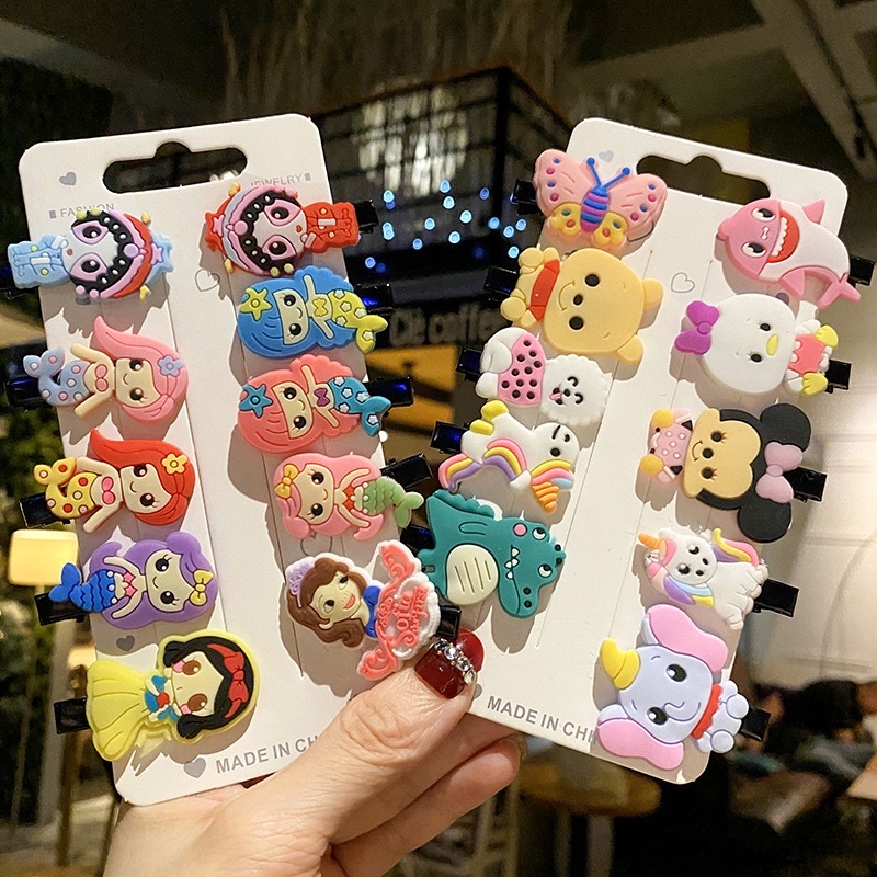 A237 (แพค10ตัว) กิ๊บติดผมลายน่ารัก กิ๊บติดผมเด็ก กิ๊บติดผมผู้ใหญ่ พร้อมส่ง ขายยกแผง 10 ตัว พร้อมส่ง