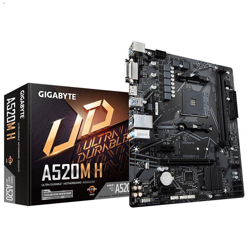 สินค้าเฉพาะจุด✶○Gigabyte A520M-H/S2H เมนบอร์ดคอมพิวเตอร์เดสก์ท็อปรองรับ 3600/3500X/4750G/5600X